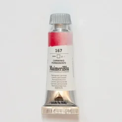 Pigment^Maimeri Blu 12ml 167 Permanent Carmine - Little Painter Art | Exploring the Endless Possibilities of Art
