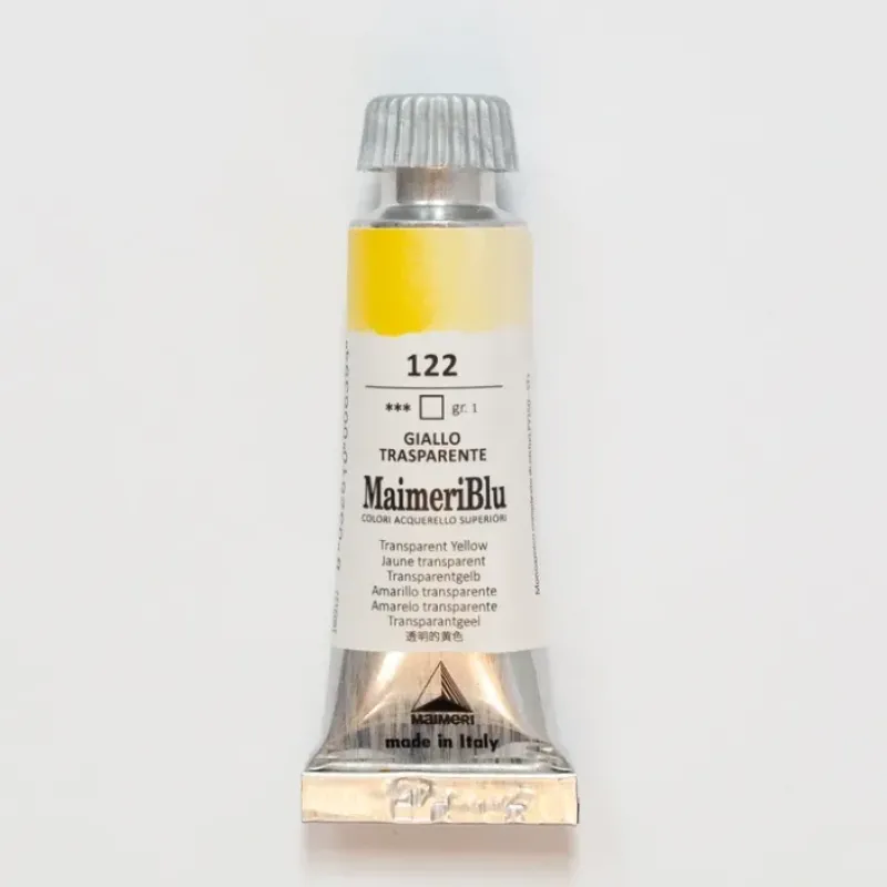 Pigment^Maimeri Blu 12ml 122 Transp Yellow - Little Painter Art | Exploring the Endless Possibilities of Art