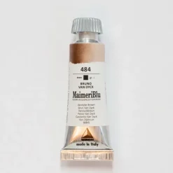 Pigment^Maimeri Blu 12ml 484 Vandyke Brown - Little Painter Art | Exploring the Endless Possibilities of Art
