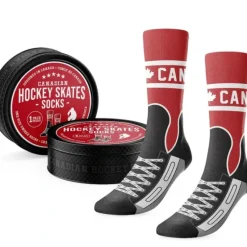Shop All^Main & Local Canadian Hockey Skate Socks in Puck Tin - Little Painter Art | Exploring the Endless Possibilities of Art