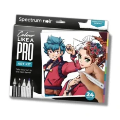Brush^Manga & Comic Heroes Pro Fan Art Colouring Kit - Spectrum Noir - Little Painter Art | Exploring the Endless Possibilities of Art