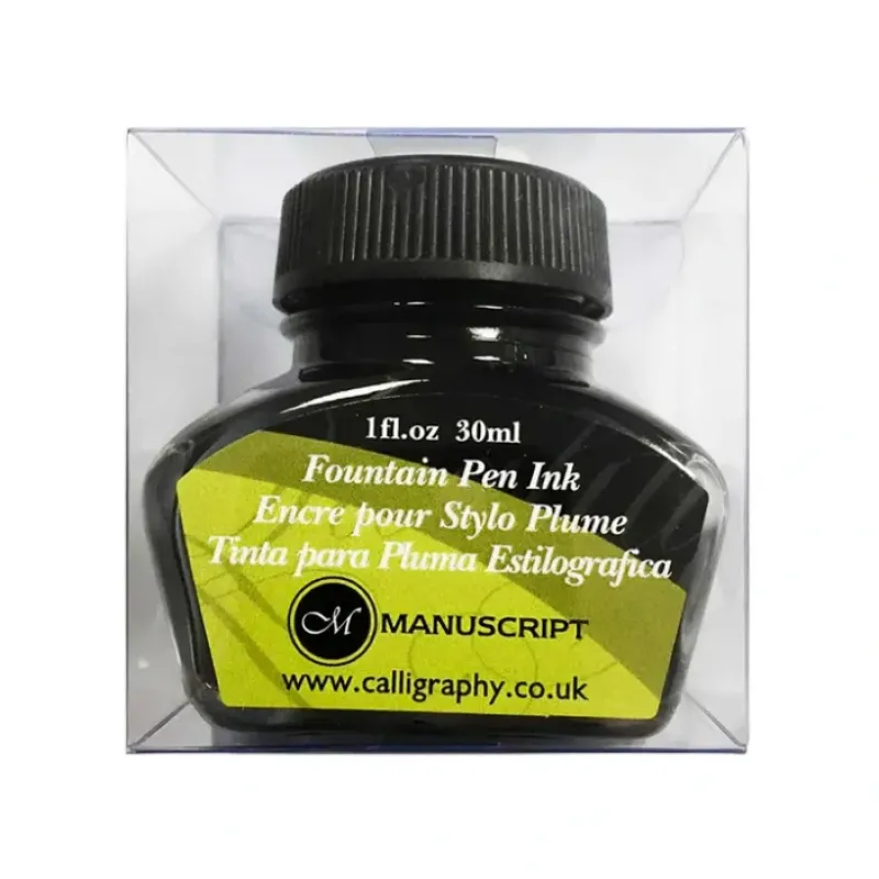 Brush^Manuscript Calligraphy Black Fountain Pen Ink - 30ml Bottle - Little Painter Art | Exploring the Endless Possibilities of Art