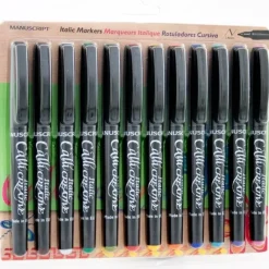 Shop All^Manuscript Italic Coloured Marker Set of 12 - Little Painter Art | Exploring the Endless Possibilities of Art