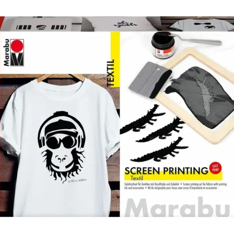 Canvas^Marabu Textil Screen Printing Set for Fabrics - Little Painter Art | Exploring the Endless Possibilities of Art