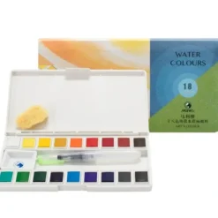 Brush^Marie's 18 Colors Solid Watercolour Painting Set with Water Brush - Little Painter Art | Exploring the Endless Possibilities of Art