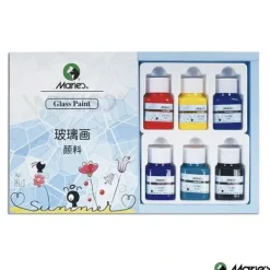 Shop All^Marie's Glass Paint Set - 6 x 30ml - Little Painter Art | Exploring the Endless Possibilities of Art