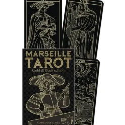 Hot^Marseille Tarot: Gold and Black Edition by Marianne Costa - Little Painter Art | Exploring the Endless Possibilities of Art