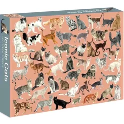 Hot^Marta Zafra 1000pc Puzzle - Iconic Cats - Little Painter Art | Exploring the Endless Possibilities of Art