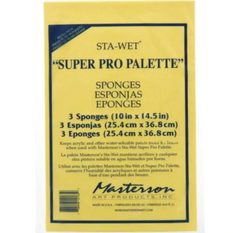 Shop All^Masterson Sta-Wet Super Pro Palette Sponge Refill 3pk - Little Painter Art | Exploring the Endless Possibilities of Art