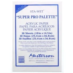 Hot^Masterson Sta-Wet Super Pro Palette Acrylic Refill Sheets 30pk - Little Painter Art | Exploring the Endless Possibilities of Art