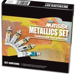 Brush^Matisse Structure Metallics Set 5x75ml - Little Painter Art | Exploring the Endless Possibilities of Art