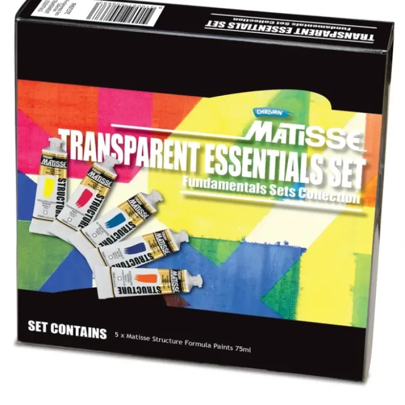 Shop All^Matisse Structure Transparent Essentials Set 5x75ml - Little Painter Art | Exploring the Endless Possibilities of Art