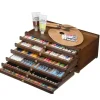 Brush^MEEDEN Artists' Supplies Storage Box - Six Drawers - Walnut Finish - Little Painter Art | Exploring the Endless Possibilities of Art