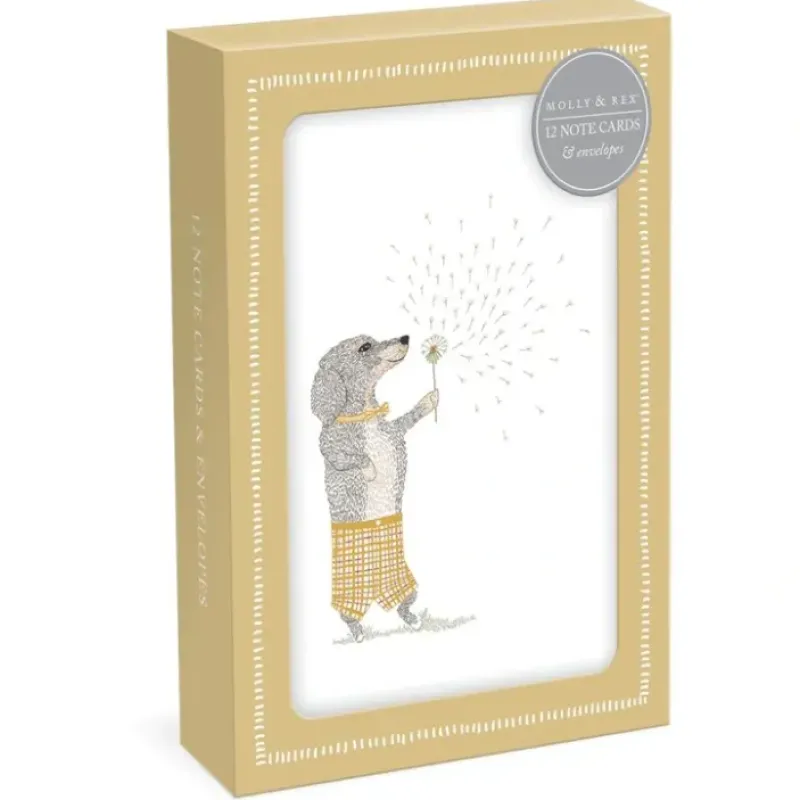 Hot^Molly & Rex Notecards 12pk - Dachshund Dogs - Little Painter Art | Exploring the Endless Possibilities of Art