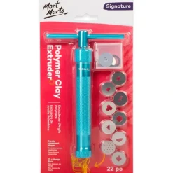 Shop All^Mont Marte Anodised Aluminium Clay Extruder 22pc - Little Painter Art | Exploring the Endless Possibilities of Art