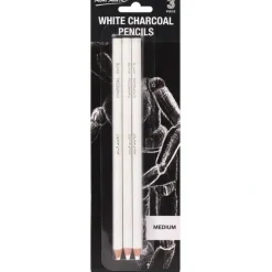 Shop All^Mont Marte White Charcoal Pencils 3pc - Little Painter Art | Exploring the Endless Possibilities of Art