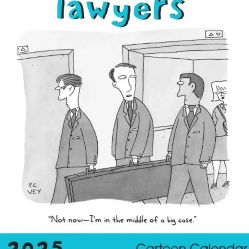 Hot^Nelson Line 2025 Wall Calendar - Cartoon Lawyers - Little Painter Art | Exploring the Endless Possibilities of Art