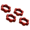 7758R Traxxas Wheel nuts, splined, 17mm, serrated (Red-anodized) (4) - Little Painter Art | Exploring the Endless Possibilities of Art| Brush
