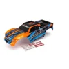 8911T Traxxas Body, Maxx, orange (painted)/ decal sheet - Little Painter Art | Exploring the Endless Possibilities of Art| Shop All