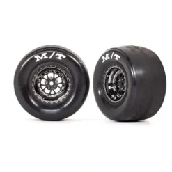 9475X Traxxas Tires & wheels, assembled (black chrome wheels) (R) (2) - Little Painter Art | Exploring the Endless Possibilities of Art| Shop All