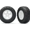 7674X Traxxas Tires and wheels, assembled, glued - White - Little Painter Art | Exploring the Endless Possibilities of Art| Shop All