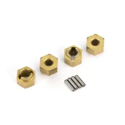 9750X Traxxas Wheel Hubs, 7mm Hex (Brass) (4)/ Axle Pins (4) - Little Painter Art | Exploring the Endless Possibilities of Art| Shop All