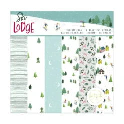 6x6" Vellum Pack - Ski Lodge - Violet Studios - Little Painter Art | Exploring the Endless Possibilities of Art| Shop All