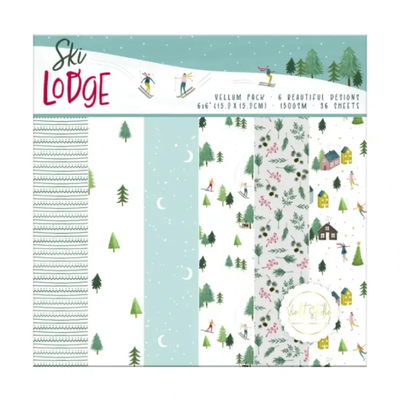 6x6" Vellum Pack - Ski Lodge - Violet Studios - Little Painter Art | Exploring the Endless Possibilities of Art| Shop All